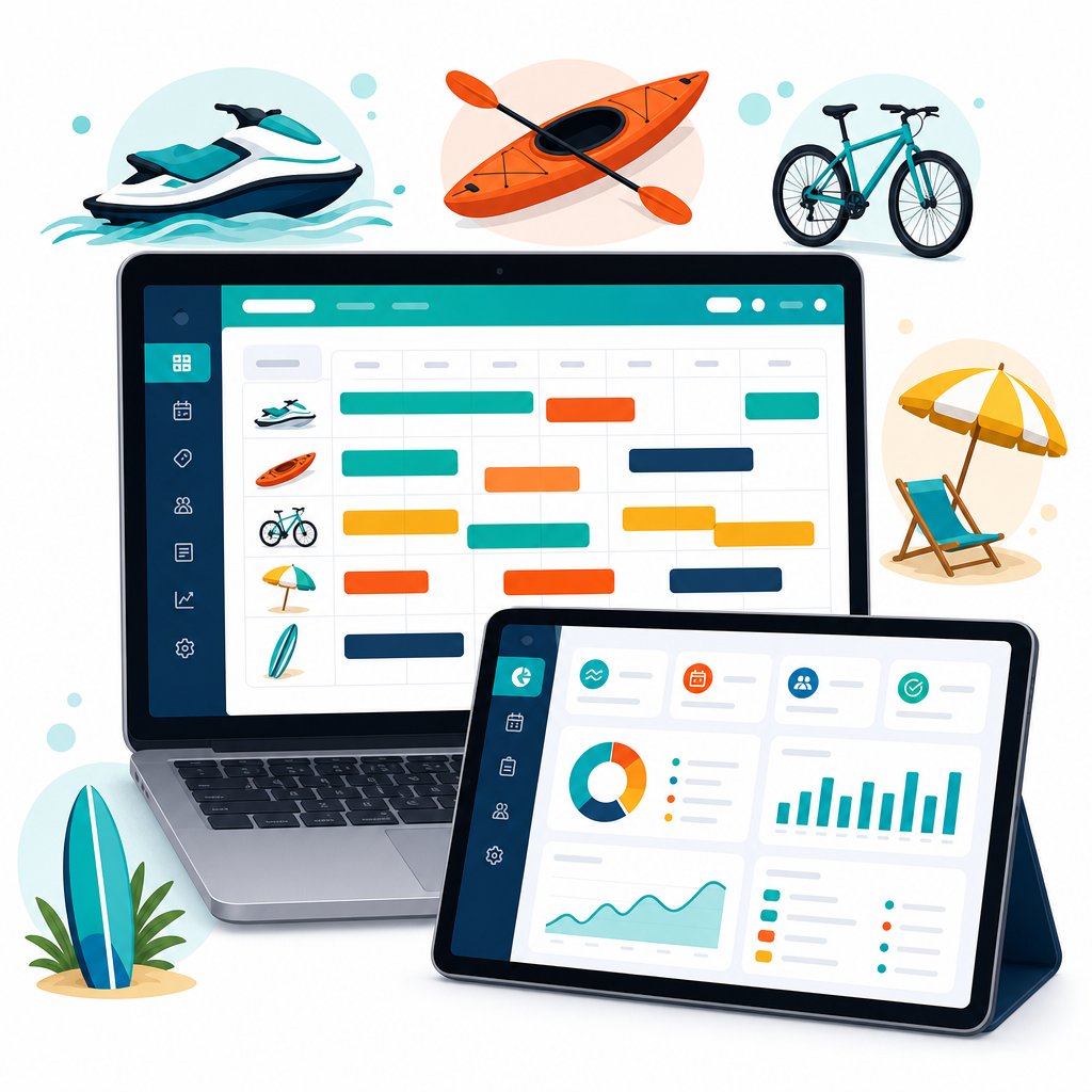 ReservZs booking dashboard illustration